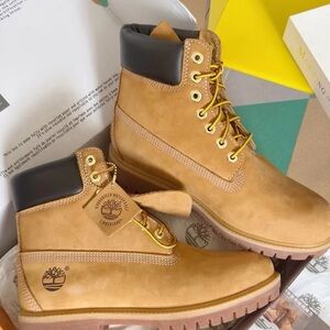 Timberland Tan Leather Boots women size us 6.5